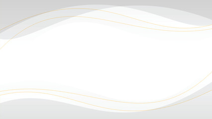 Fototapeta premium white wave line abstract background modern luxury wallpaper illustration