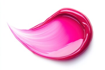 Clear gel cream sample on white background