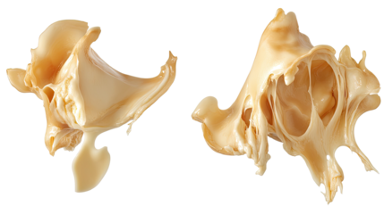 Set of Melted Cheeses Showcasing Their Smooth and Gooey Texture Generative AI