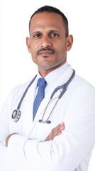 Portrait of a Male Doctor in Lab Coat