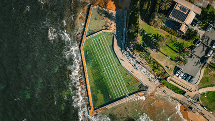 Scenic Drone Views of Collaroy, Northern Beaches, NSW, Australia.