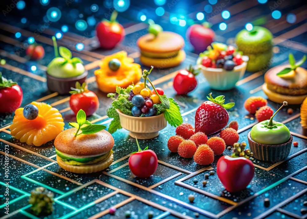 Aufkleber innovative food photography highlighting technology safeguarding digital assets and ensuring network