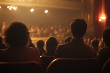 Audience observes a concert in a venue