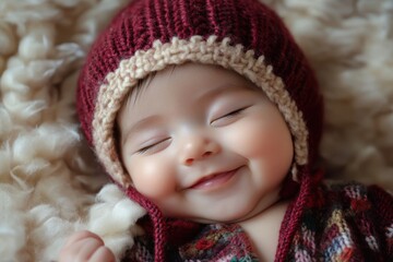 image of smiling Asian baby
