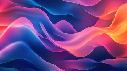 Obraz premium Colorful Digital Wave Patterns for Wallpapers
