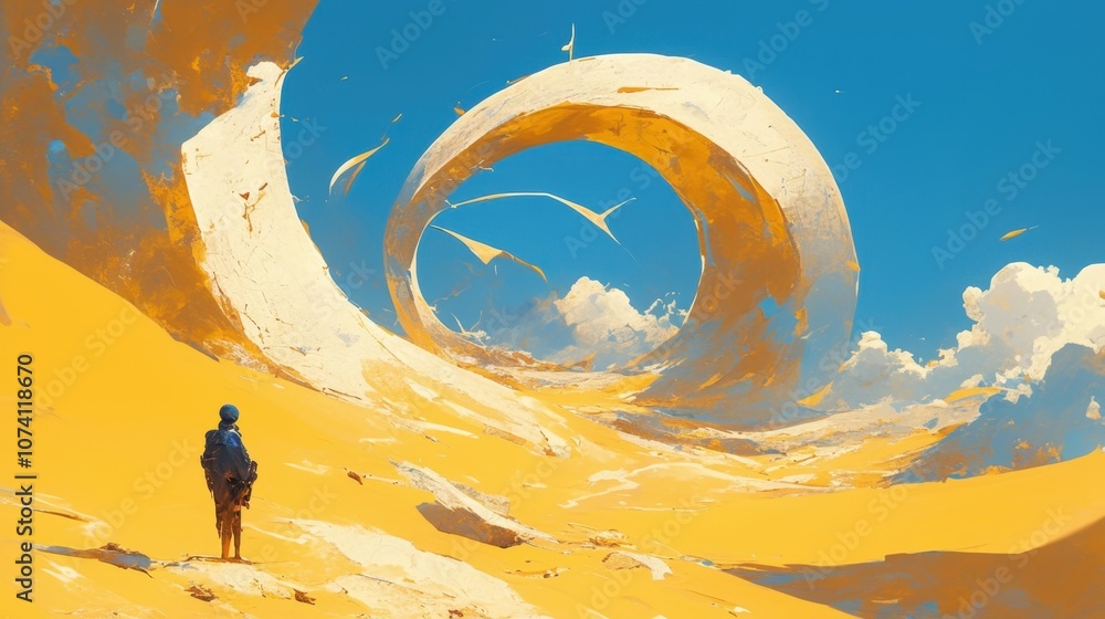 Poster the swirling sand seemed to have a mind of its own pulling objects and creatures into its depths and