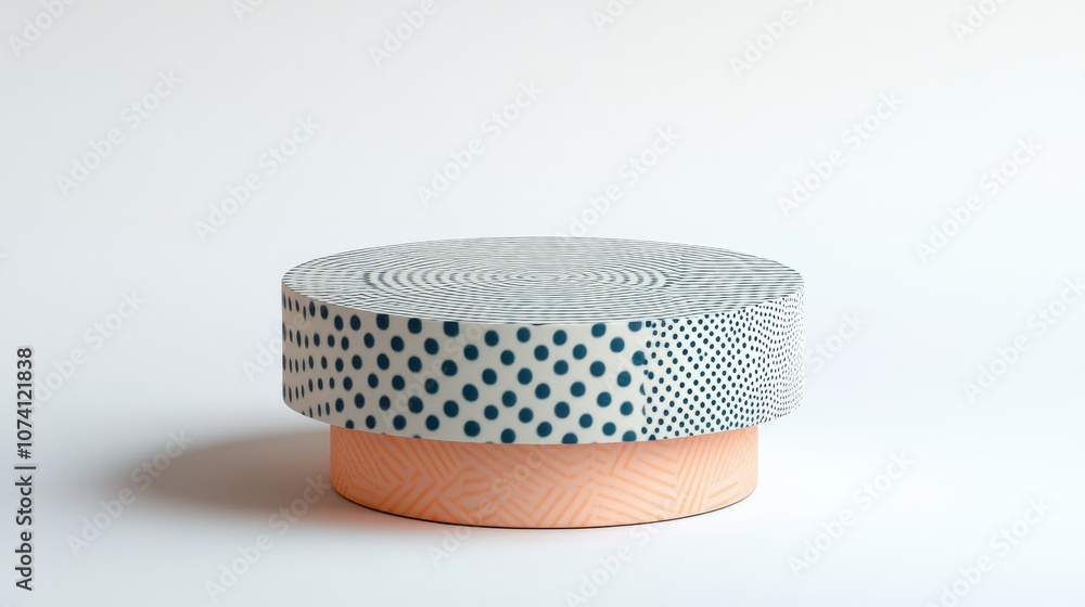 Aufkleber stylish round decorative object with unique patterns