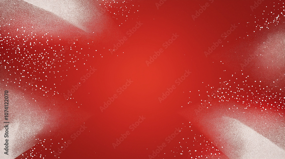 Aufkleber red festive background with sparkling dust: a dynamic and festive red background with a mesmerizing 