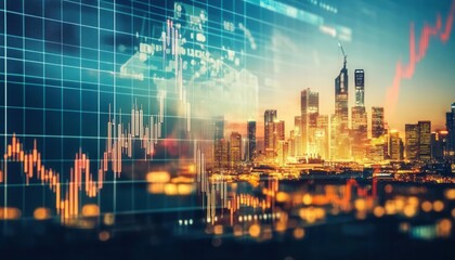 Investors Analyze Market Trends with Data Visualization of Urban Growth and Economic Indicators