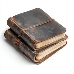 Obraz premium old books isolated on white