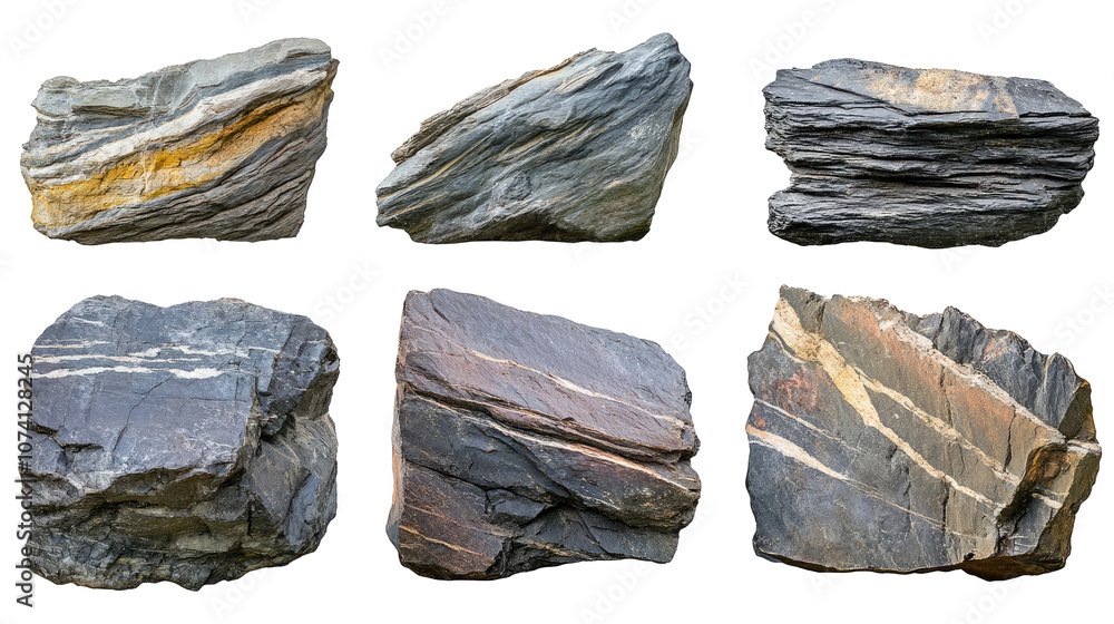 Poster unique rock formations displayed on a transparent background for study generative ai