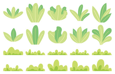 Cartoon Bushes Illustration