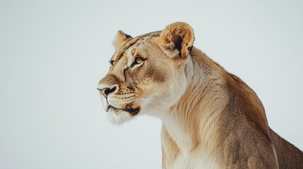 Majestic Lioness Profile in Natural Habitat