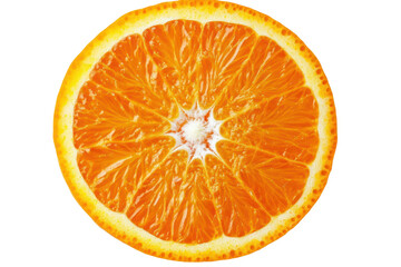 An overhead view of a halved orange, with the focus on the radiant color and juicy texture. The surrounding area is clean and minimalistic