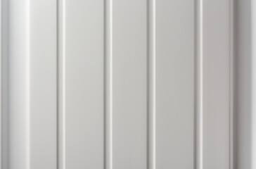 white color plastic panel surface with pattern of vertical lines texture background, abstract...