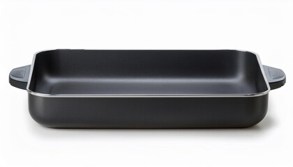 Sheet Pan on White Background Isolated. Full Shot of Kitchen Utensils.