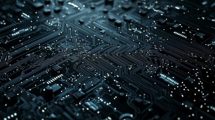 Fototapeta premium 電子基板_マザーボードのイメージ画像