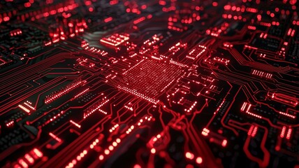 Obraz premium 電子基板_マザーボードのイメージ画像