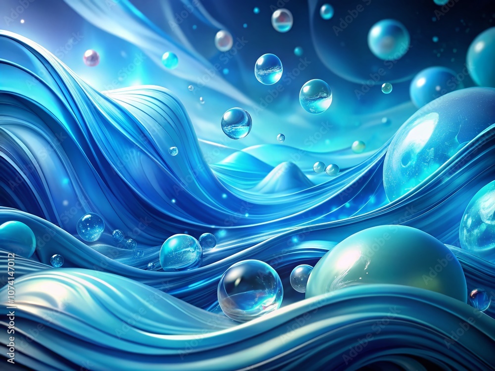 Poster stunning blue abstract background design with liquid patterns and flowing shapes for modern digital 