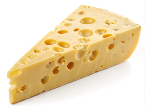 piece of cheese. cheese, food, isolated, dairy, yellow, swiss, white, hole, piece, product, slice, snack, gourmet, portion, healthy, object, eating, part, emmental, closeup, milk, foods, organic, ched