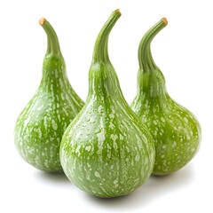 Ashgourd isolated on a with a white background, close up