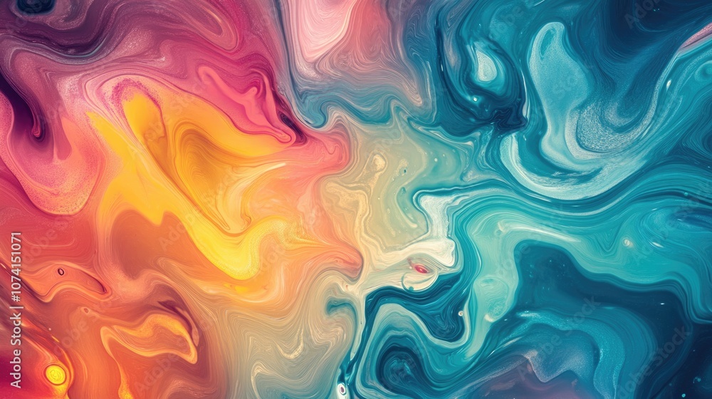 Poster vibrant psychedelic fluid background dynamic gradient design