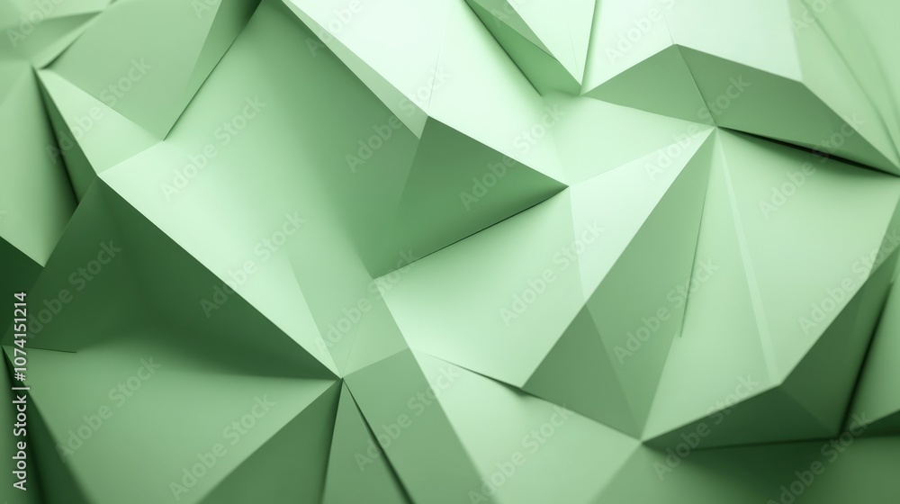 Poster light green polygonal illustration featuring triangles a triangular design suitable for business use