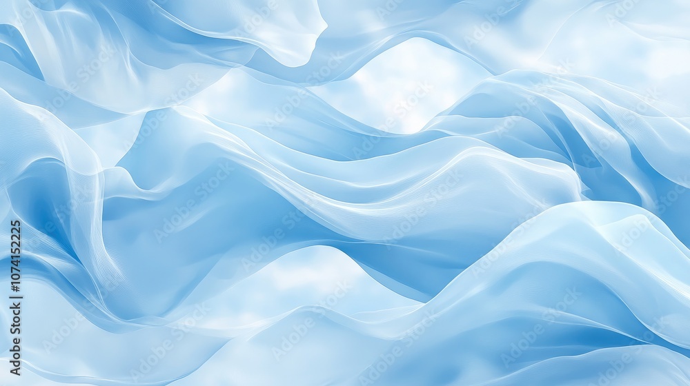 Aufkleber light blue backdrop featuring a soft abstract pattern
