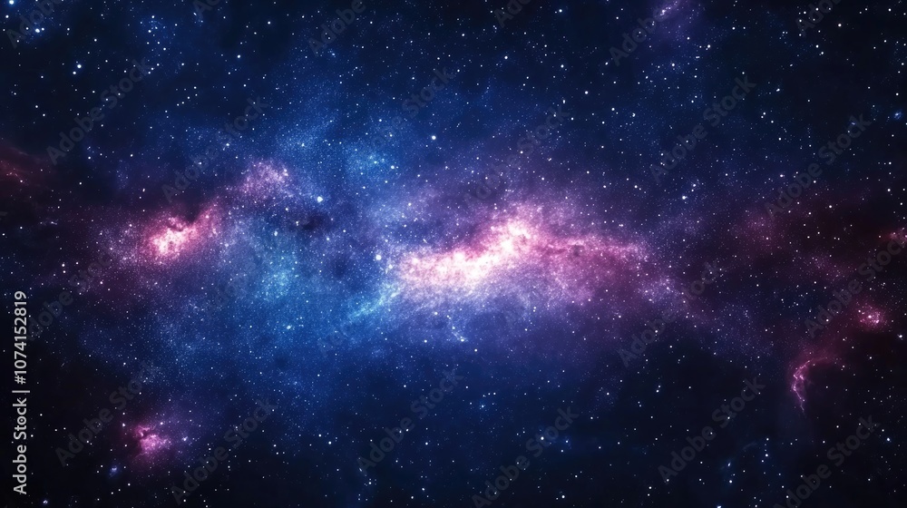 Poster abstract cosmic background featuring stars and the milky way ideal for various design projects