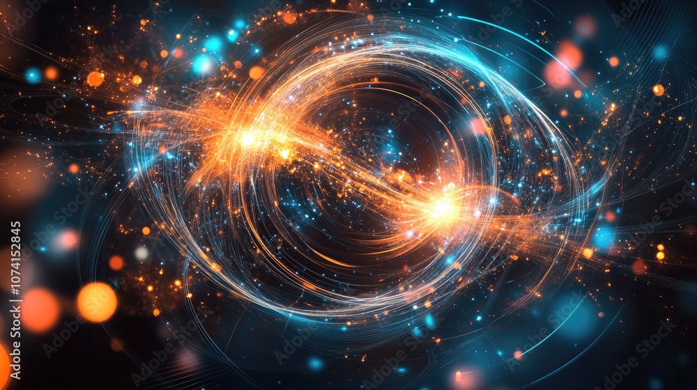 Poster isolated digital file on a creative abstract background
