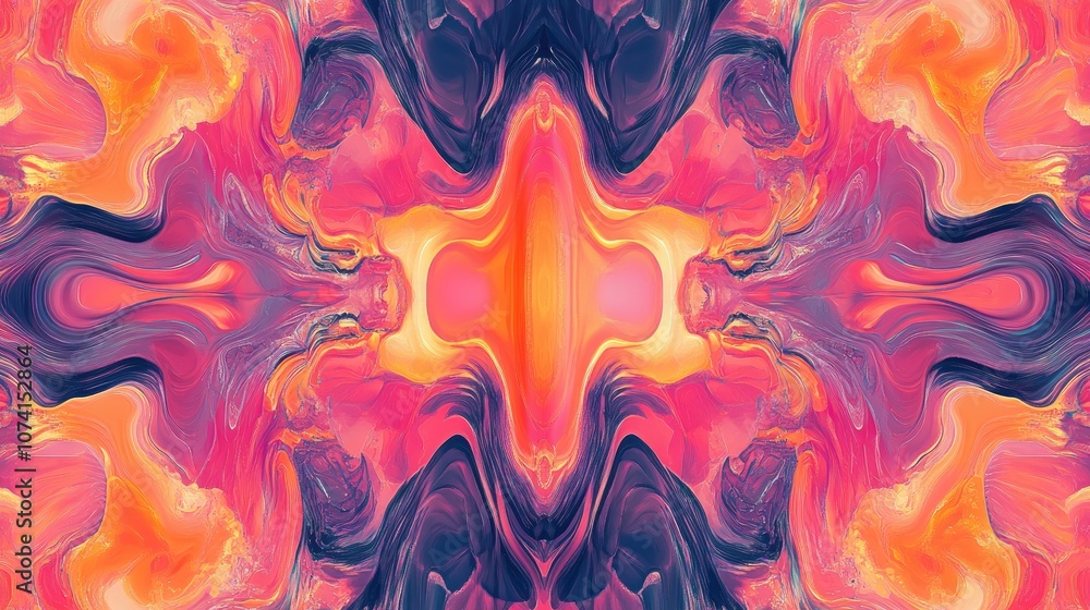 Poster vibrant pattern suitable for backgrounds and creative design projects