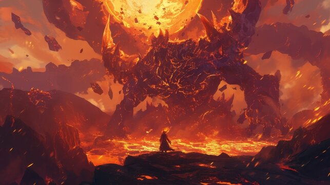The lava glowed with an otherworldly radiance its sparks igniting a sense of wonder and enchantment within all who beheld it.