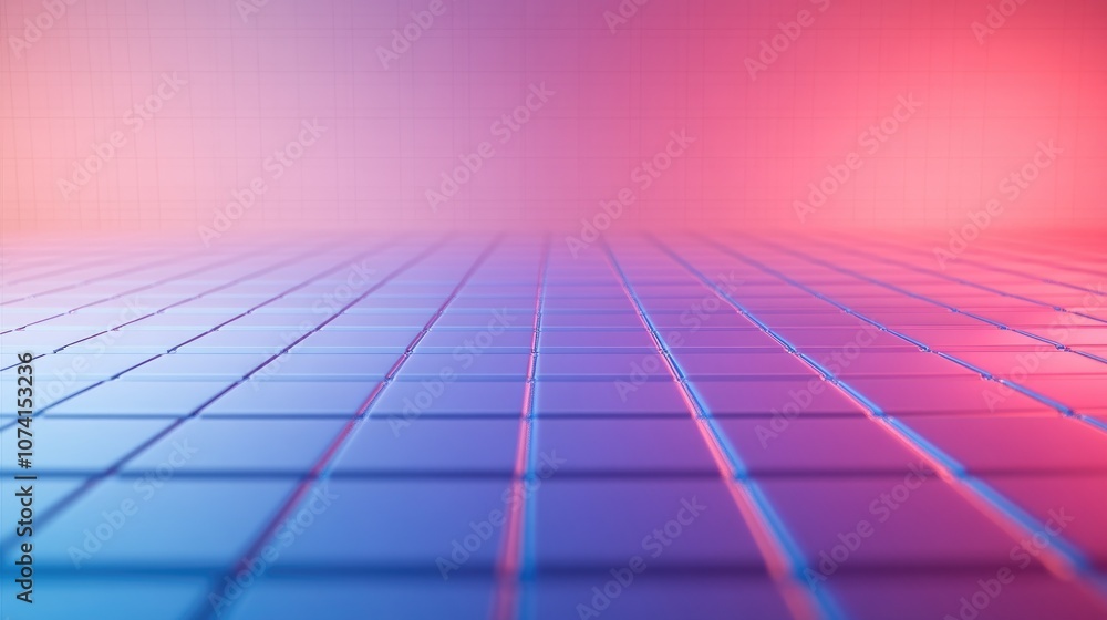 Aufkleber 3d low poly abstract geometric backdrop featuring a modern gradient of blue red and violet shades on