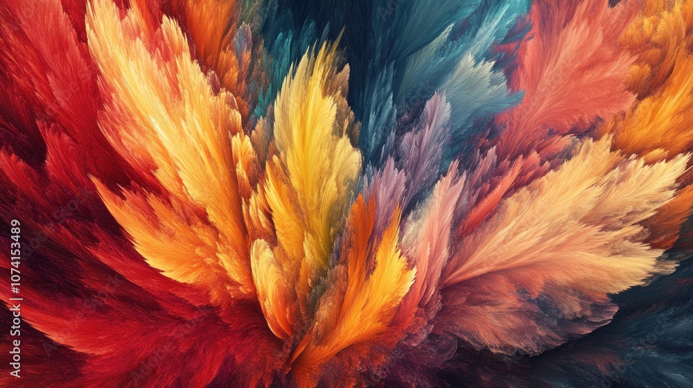 Poster vibrant color burst backgrounds enhance graphic design web design digital art and multimedia project