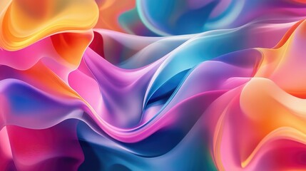 Obraz premium Abstract background with smooth gradients and dynamic shapes in a vibrant color palette