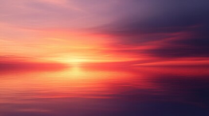 Obraz premium Simple abstract painting depicting a serene sunset