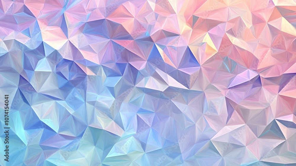 Poster low poly triangular pattern background