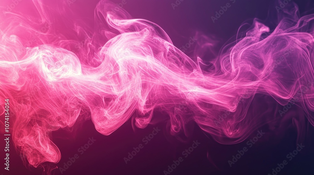 Aufkleber abstract pink fire effect isolated against a dark background creating a dynamic digital light moveme