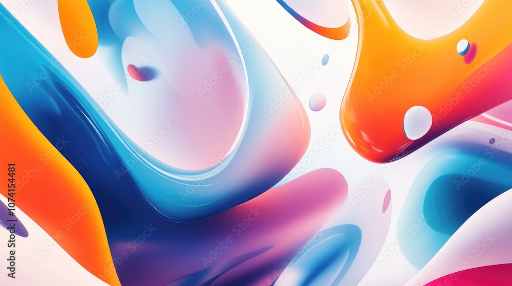 Poster abstract background design with vibrant colors and dynamic shapes creating a visually striking and m