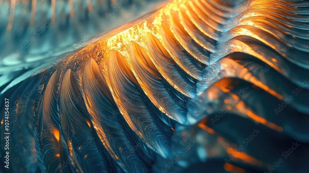 Poster abstract fractal background design featuring fan elements