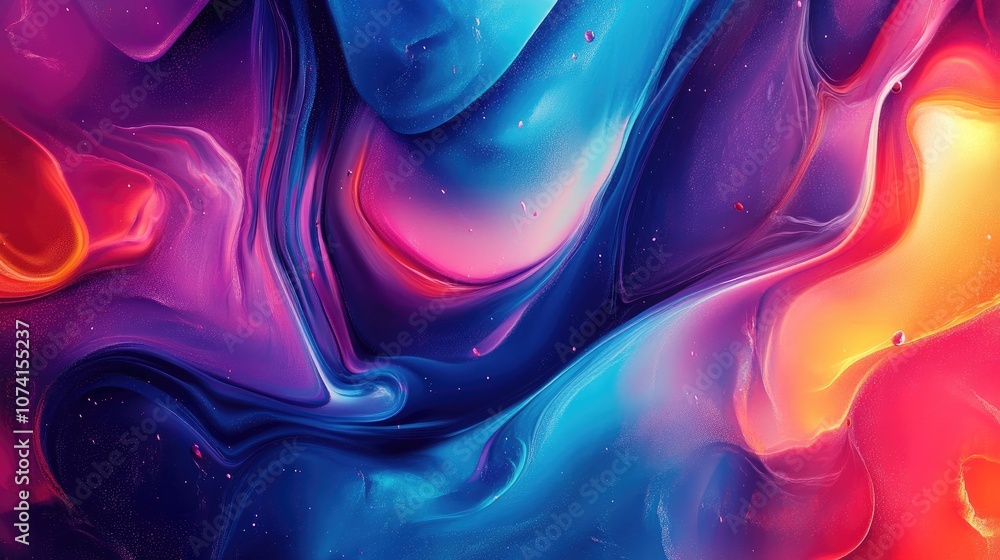 Poster vibrant designs and patterns suitable for backgrounds and creative projects