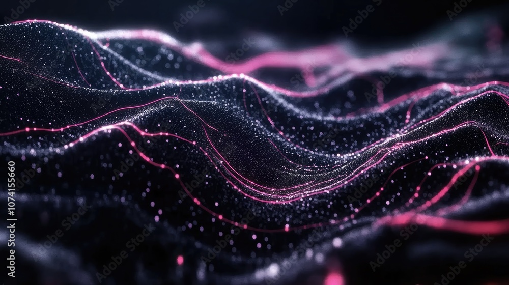 Poster abstract digital data visualization background