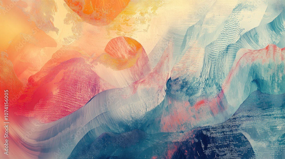 Poster Artistic background design featuring abstract patterns and vibrant colors ideal for use in creative projects and graphic design