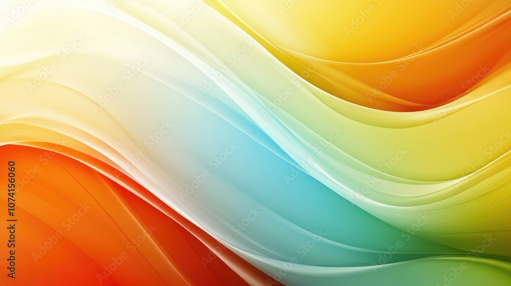 Poster abstract colorful and smooth lines background suitable for business brochures and templates ideal fo