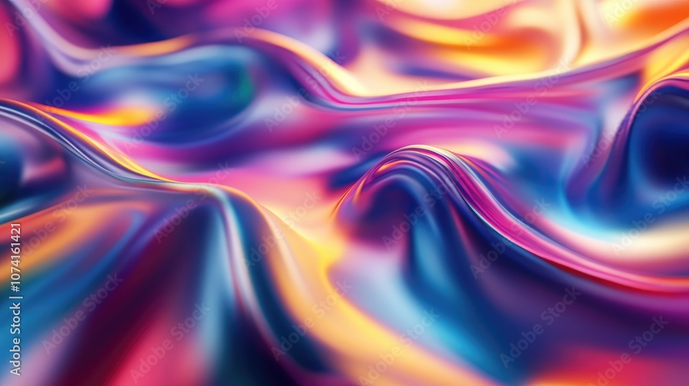 Poster vibrant abstract background featuring dynamic motion blur effects in a spectrum of colors