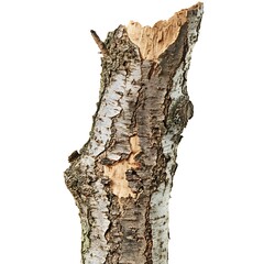 American basswood, linden isolated on a with a white background, close up