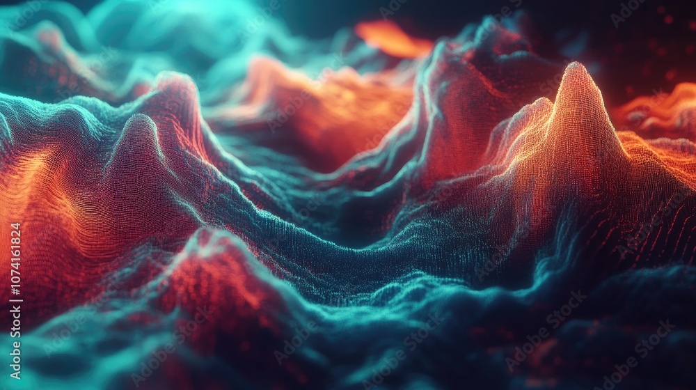 Aufkleber abstract background featuring dynamic lines information flow design visualization of extensive data 