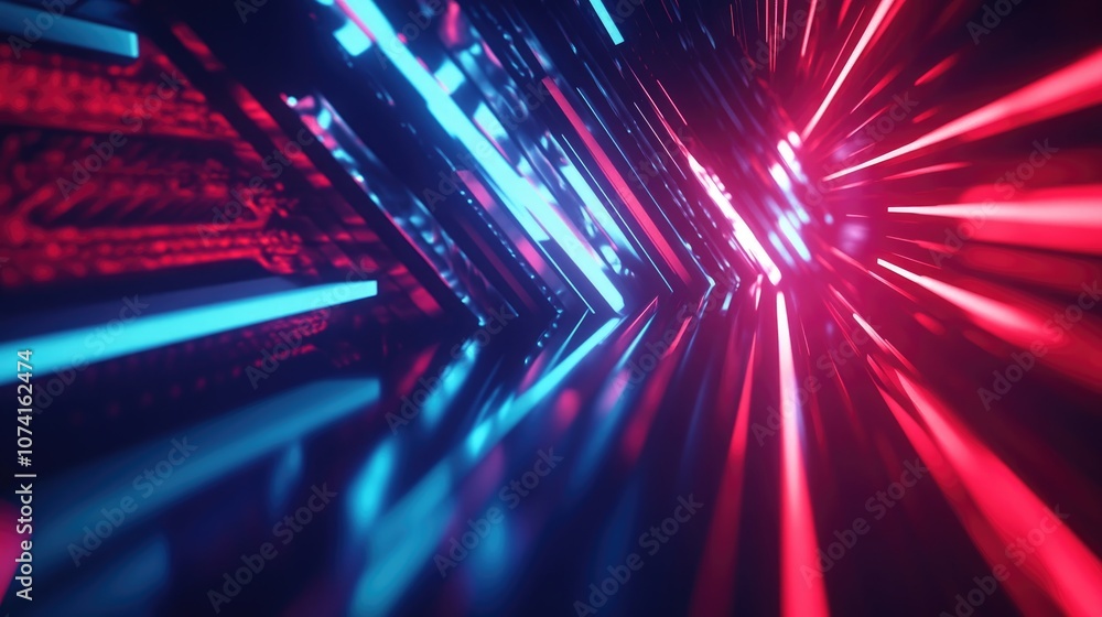Poster modern abstract high speed arrow light effects create a dynamic motion ideal for a futuristic banner