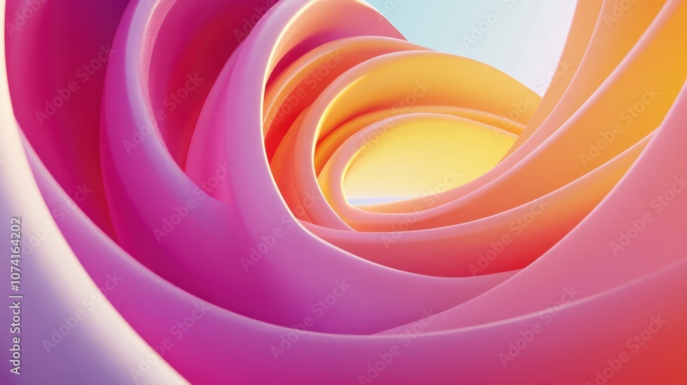 Poster vibrant abstract spiral background with soft gamma suitable for web and print applications including