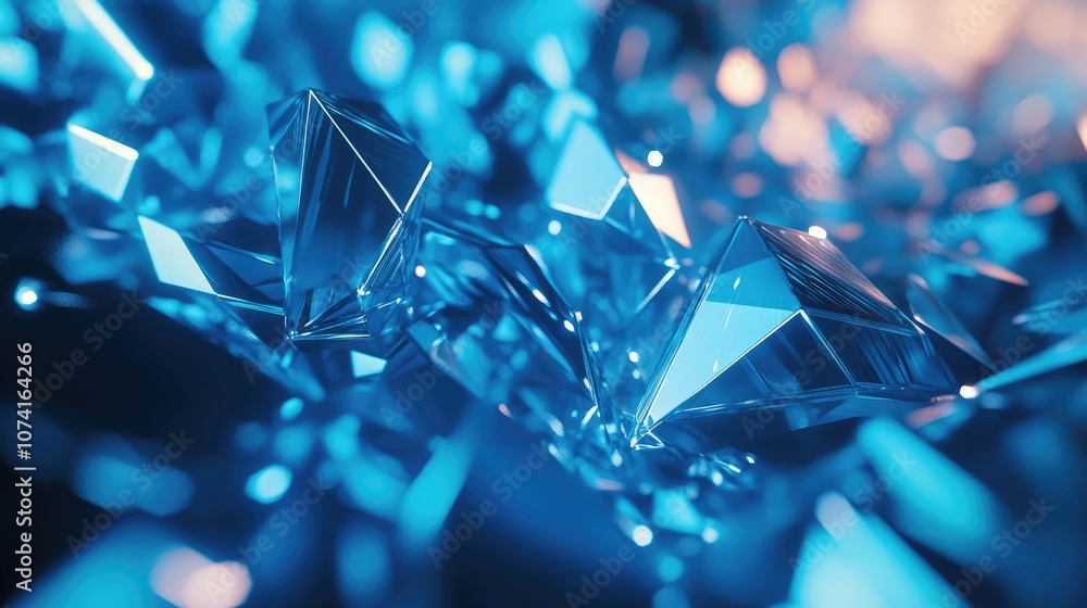 Aufkleber abstract blue plexus technology background showcasing a futuristic design